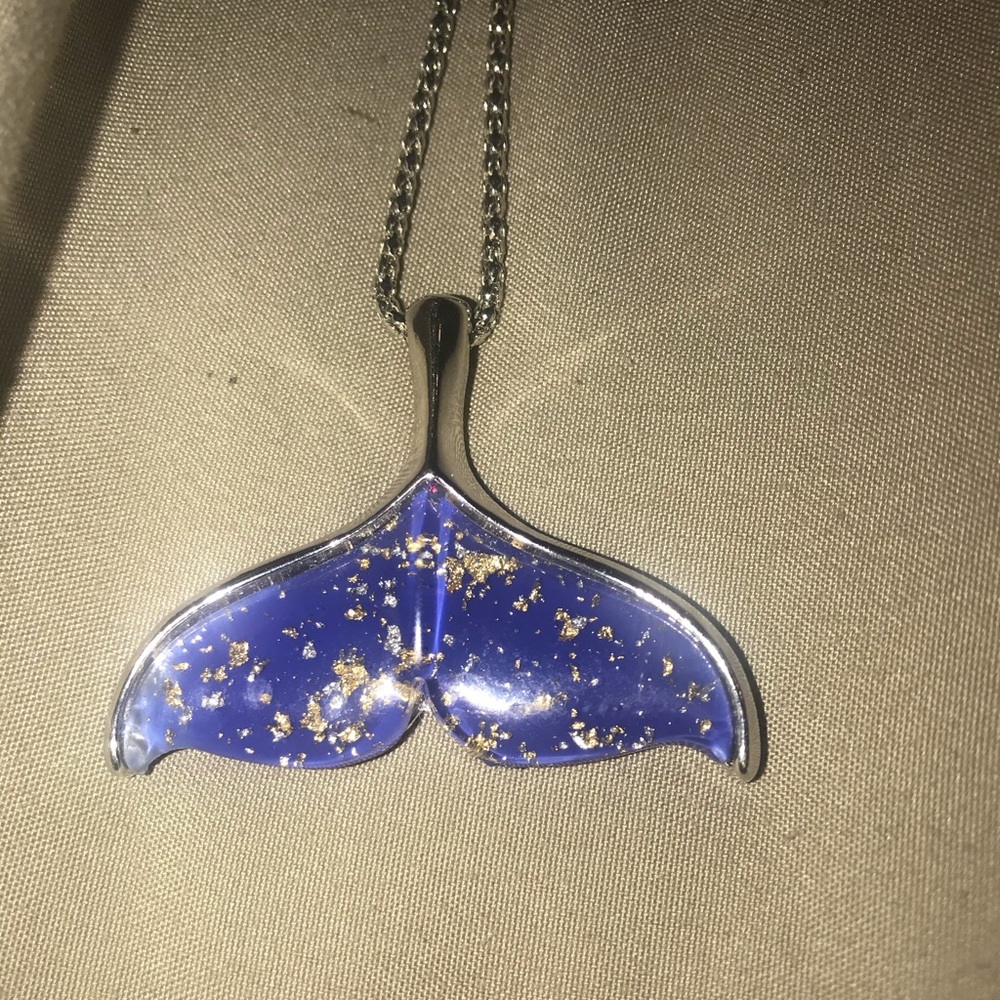 Whale Tail Pendant Charm Necklace
